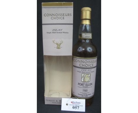 Connoisseurs Choice Islay Single Malt Scotch Whisky distilled at Port Ellen Distillery in 1980, bottled 1999, 70cl., 40% vol.