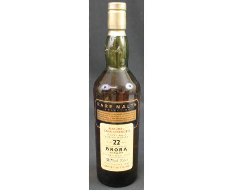 Rare Malt Selection Brora Single Malt Scotch Whisky, aged 22 years, distilled in 1972, 58.7% vol., 70cl., limited bottling. C