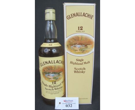Glenallachie 12 year old Single Highland Malt Scotch Whisky, 75cl., 40% vol., in original square section cardboard box.
(B.P.