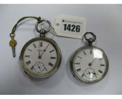 Skarratt &amp; Co Worcester; An Openface Pocketwatch, the signed dial with black Roman numerals and seconds subsidiary dial, 