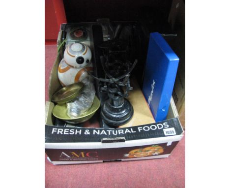 Scales &amp; Weights, knife set, mincer etc:- One Box