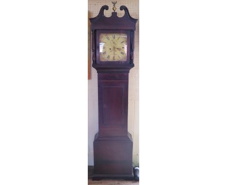 J. Kern Southampton Mahogany Longcase Clock with painted dial, 204 cm