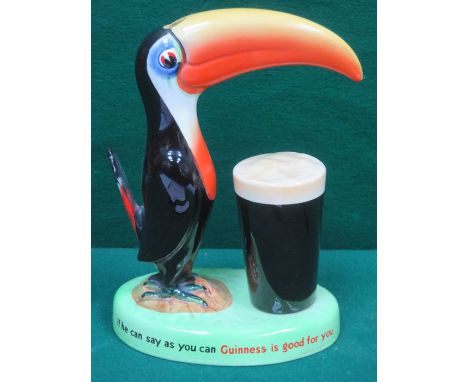 CARLTONWARE GUINNESS CERAMIC LAMP BASE, APPROXIMATELY 24cm HIGH 