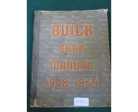 BUICK SHOP MANUAL 1948-1949 AND DYIMLER SERVICE MANUAL