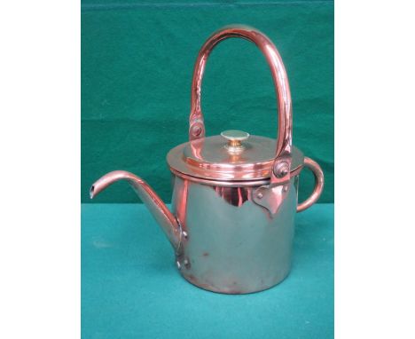 VINTAGE COPPER KETTLE WITH SWING OVER HANDLE 
