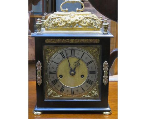 EBONISED BRACKET CLOCK, CIRCA 1640, HENRY JONES IN THE TEMPLE, LONDON 