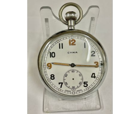 Vintage WW2 military pocket watch as found