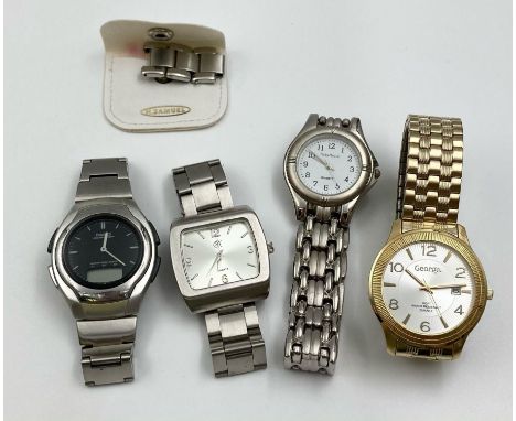 An Assortment of Seven Ladies and Gents Watches -Including a Vintage Casio. Some need a battery - so A/F.