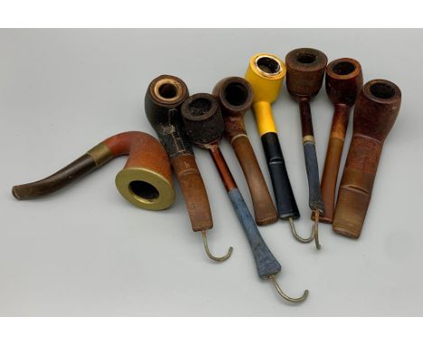 A Selection of Eight Vintage Pipes. A/f 