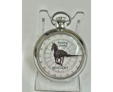 Vintage gaming pocket watch Working but no guarantees . Hour hand spins landing randomly on a different marker each time . 