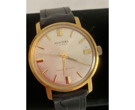 Vintage Gentlemans 1950/60?s EXACTIMA wristwatch.Full working order, incredible condition for age. 