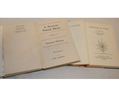 Williams (Tennessee) A Streetcar Named Desire, 1 vol. third impression 1950, dust jacket; and Linklater (E.) Position at Noon