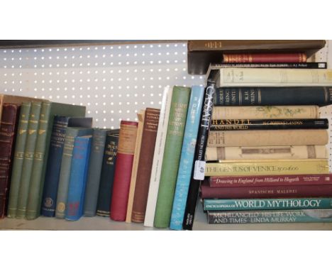 A large selection of various art related volumes including Modern French Painters, an Introduction to Dutch Art, Florentine F