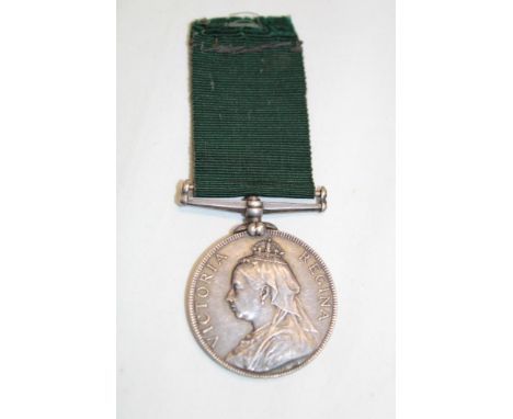 A Victorian Volunteer Long Service medal awarded to No. 2487 2/Cpl. A. Gibson 1st Lanarkshire Royal Engineer Volunteers