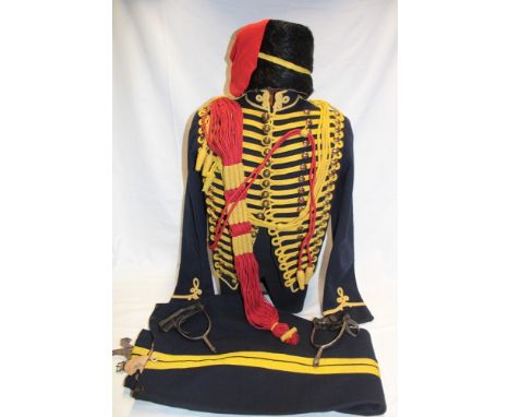 A 1912 Royal Gloucester Hussars Yeomanry uniform by H. Lehmann, Regency House, Aldershot named to C. R. D. Dixon comprising a