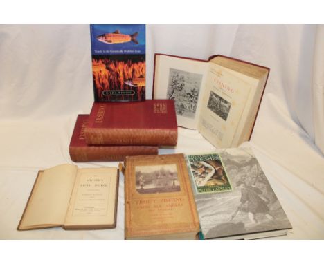Various fishing related volumes including Blakey (R.) The Anglers Song Book 1855; Taverner (E.) Trout Fishing from all Angles