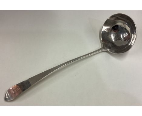 A rare Scottish Provincial silver sauce ladle. Circa 1770. By John Keith of Banff. Approx. 31 grams. Est. £60 - £80.