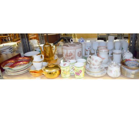Various decorative ceramic wares to include Royal Worcester Evesham pattern and Minton Spring Bouquet pattern.