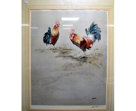 Print of chickens 