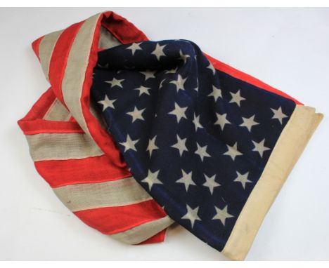 US vintage Stars and stripes flag size 25x56 inches   