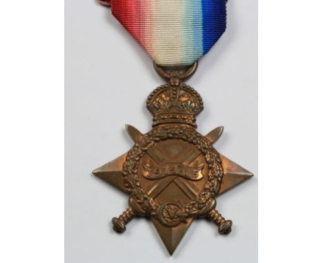1915 Star casualty 1st July 1916 to 12803 Pte Charles MC Garry 1st bn Royal Inniskilling fusiliers    k in A  1-7-1916 when t