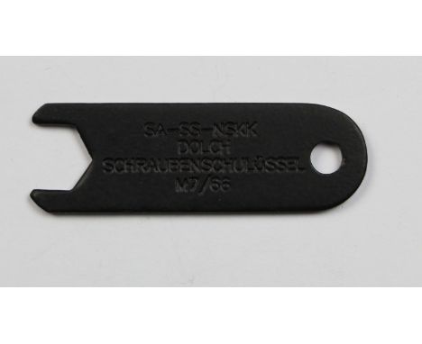 German NSFK SA SS dagger spanner for securing the top nut   