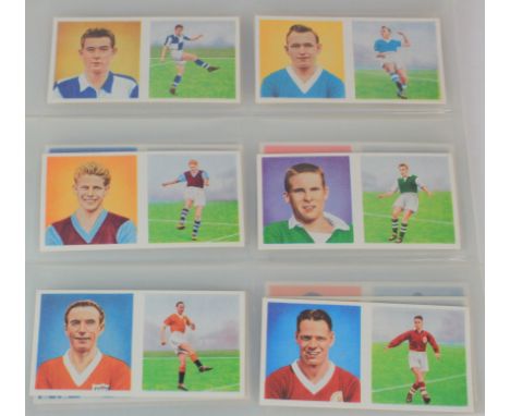 Chix footballers (portrait and action) 1-48, 1960 complete in sleeves. Excellent, cat £95