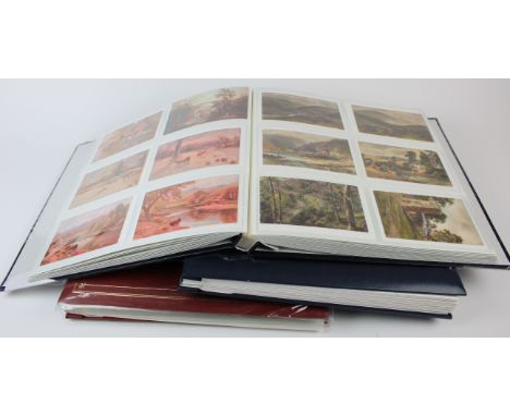Original general collection, vintage & modern, in 3 large photo albums  (approx 900 cards)    BUYER COLLECTS