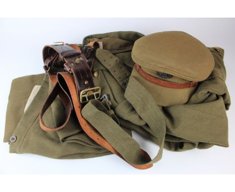 WW2 RAMC Officers uniform jacket trousers Sam brown etc.   