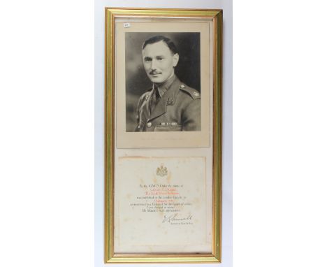 Group 1939-45 Star, Burma Star, Defence and War medals with MID to Captain R D  Gould the South Wales Borderers comes with go