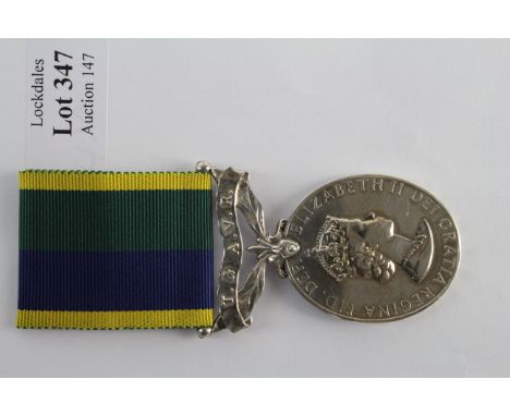 Efficiency Medal QE2 with T & A.V.R. clasp, named to 22767491 W.O.CL.2. C K Dixon R.Anglian. EF