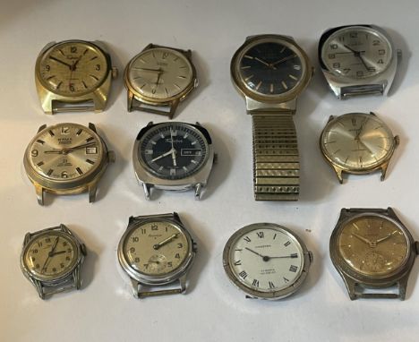 ELEVEN VARIOUS WATCHES TO INCLUDE ROMA, TIMESTAR, TIMEX, RUHLA ETC 