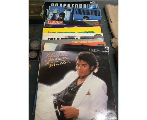 A COLLECTION OF LP RECORDS TO INCLUDE MICHAEL JACKSON - THRILLER, THE THREE DEGREES, TINA TURNER, SHIRLEY BASSEY, ETC - 20 IN