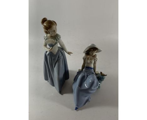 TWO NAO GIRL FIGURES 