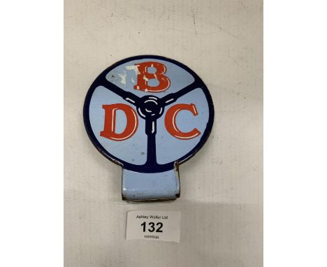 A VINTAGE ENAMEL BEFORD DRIVERS CLUB BADGE 