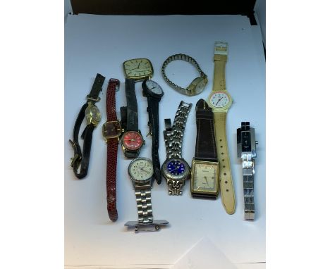 ELEVEN VARIOUS WRISTWATCHES TO INCLUDE ACCURIST, TIMEX, SEKONDA ETC 