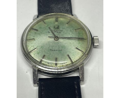 A TISSOT SEASTAR GENTS WRIST WATCH, SEEN WORKING BUT NO WARRANTIES GIVEN 