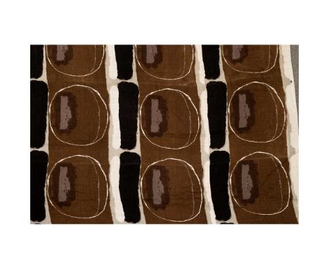William Scott C.B.E. R.A. (British 1913-1989) for Edinburgh Weavers Whithorn, designed 1961 two furnishing fabric panels, scr