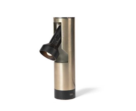 Angelo Lelii (Italian 1911-1979) for Arredoluce Table Lamp model 12990, nickle plated brass and enamelled brass(25cm high (9.