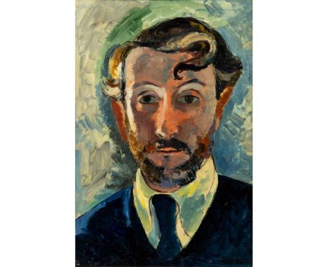 § Edward Wolfe R.A. (South African/British 1897-1982) Self Portrait, 1940s signed (upper left), oil on paper on board(47cm x 