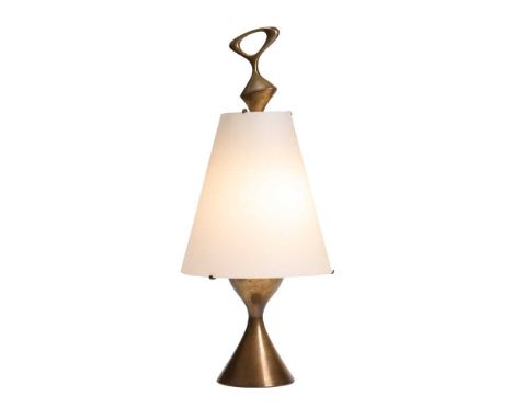 Max Ingrand (French 1908-1969) for Fontana Arte, Italy  Table Lamp, circa 1956 brass, glass and painted metal(67cm high (26.3