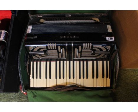 Hohner Tango V Piano Accordion in fitted case 