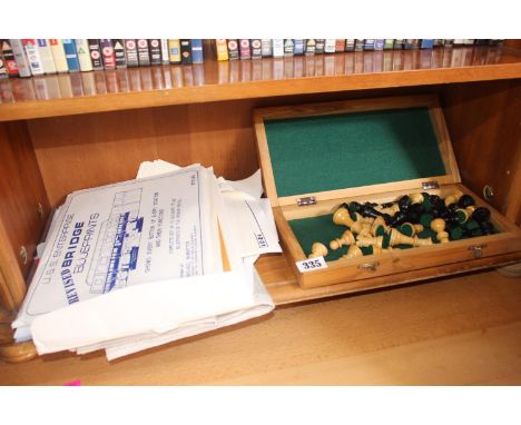 Collection of Star Trek Schematics and a Chess set 