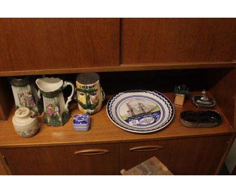 Poole General Wolfe 1797 Collectors plate and assorted ceramics 