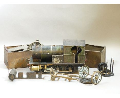 A scratch built steam engine, in pieces