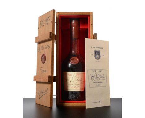 Martell The Silver Jubilee Cognac 1952 - 1977 Special Reserve, limited edition bottle 19, 24fl ozs, 73.5 proof, in original p