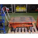 Bishamnon BX30S mobile lift table - Max cap 300kg / 660lbs - serial 98092199