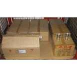 144x Glass jam jars, 144x glass jam jar lids