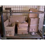 108x 10in oval lids, 72x 12oz Metal Scoops, 17x Condiment Racks 53 x 25 x 32cm