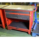 Facon Mobile Tool Cabinet 3 Drawers - L 1200mm x W 600mm x H 950mm